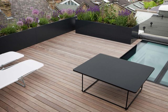 Book a consultation near me with specialist Roofer Builders in London for flat roof replacement or conversion into roof top terrace or balcony, even a Green Roof Garden, Sika Roof Systems composite decking, lets create that special outdoor space, contact London Roof Gardens today.