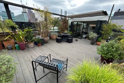 Flat roofer roof garden builders Little Venice, Maida Vale decking, planning application management and approvals.