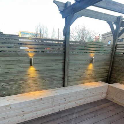 Flat roof conversion terrace garden builder Chiswick London, this project centered on the converting a compact, premium outdoor living space.